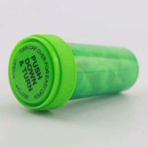 6/8/13/16/20/30/40/60/120 Dram plastique de qualité alimentaire PP réversible enfant sécurité bouchon à vis pharmacie pilule flacons couleur personnalisable - Product Image 4