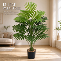 Plante artificielle réaliste en pot Areca, fausse verdure pour salon intérieur, ornement de maison, décoration