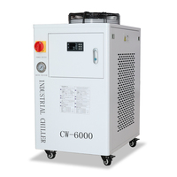 Refroidisseur d'eau industriel numérique CW 6000 à haut débit et refroidissement par air, haute efficacité, pour broche CNC