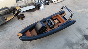 Funsports RIB 760 Sport Yacht Bateau Gonflable Rigide Coque en Aluminium Dérive à Grande Vitesse Surf Pêche Capacité de 14 Personnes - Product Image 4