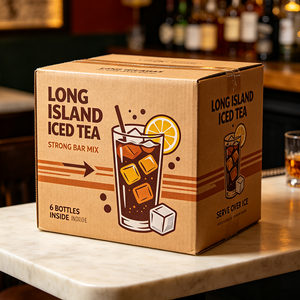 Scatola Personalizzata Premium per Long Island Iced Tea con Stampa Digitale, Produzione in 72 Ore, Cartone Ondulato Anti-schiacciamento per Mix <span class=keywords><strong>Bar</strong></span> - Product Image 1