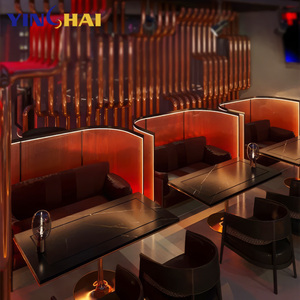 Paravent LED semi-circulaire pour salon, KTV, hôtel, restaurant, projet d'aménagement, dé<span class=keywords><strong>coupe</strong></span> laser métallique, étanche - Product Image 6