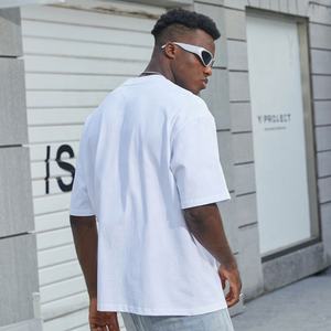 Summer Essential French Terry 100 Camiseta de algodón Ropa de marca personalizada Camiseta de lujo cara para hombres - Product Image 3