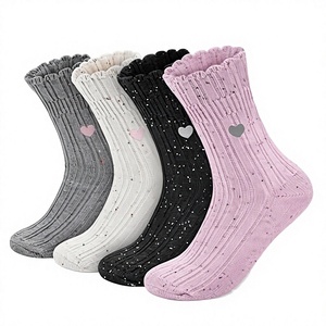 New Arrival Rainbow Strips Color Blocking Knitted Sports <b>Socks</b> <b>Women</b> Breathable Badminton Thermo Spring Cotton Mid-Calf - Product Image 2