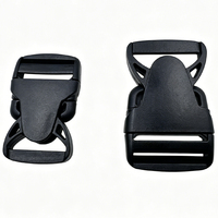 Boucles à dégagement rapide réglables en plastique noir pour sangles en nylon, bâches de bateau, sangles de bagages