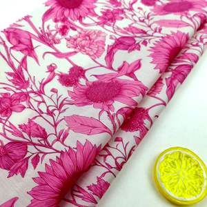 2025 motif de tournesol rose personnalisé <span class=keywords><strong>tissu</strong></span> 100% coton de haute qualité pour vêtements - Product Image 5