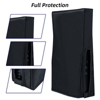Housse de protection en silicone anti-poussière pour console de jeu PS5 SLIM, housse de protection anti-poussière pour consoles à disque édition numérique Slim