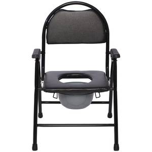 Chaise de toilette Fuyao en acier carbone, double siège, pliable, avec pot pour personnes âgées et femmes enceintes - Product Image 3