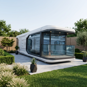 Casa Capsula Prefabbricata <span class=keywords><strong>in</strong></span> <span class=keywords><strong>Acciaio</strong></span> Pronta per la Spedizione, Casa Mobile Modulare Ecologica, Container Abitativo Portatile - Product Image 1