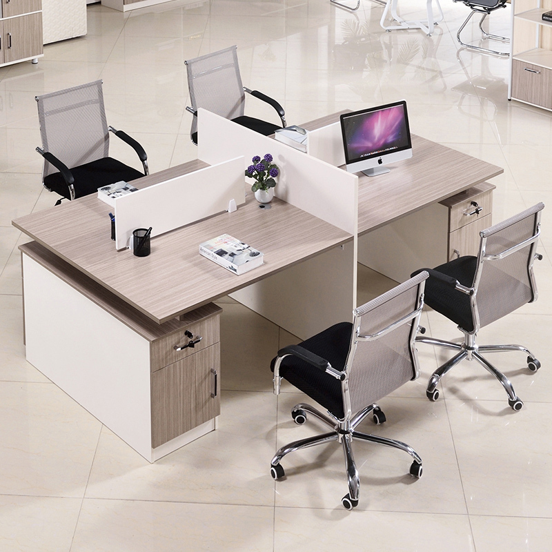 Side Drawers Computer Desk for 2