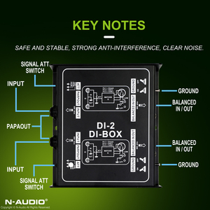 N-âm thanh DI-2 Top bán chuyên nghiệp 2-kênh di Box cho rạp chiếu phim hệ thống âm thanh video & ánh sáng - Product Image 6