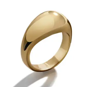 Men's Designer Rings 18K Gold Filled Ring Wholesales Fashion Simple Luxurious Jewelry Women Men Ring