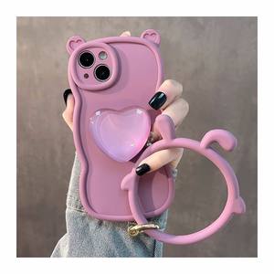 <span class=keywords><strong>Coque</strong></span> souple d'oreille de chat violet fleur de cerisier pour iPhone14 13 12 <span class=keywords><strong>11</strong></span> XR XS support en <span class=keywords><strong>silicone</strong></span> <span class=keywords><strong>coque</strong></span> de téléphone anti-chute - Product Image 1