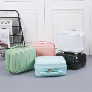 Valise de maquillage portable en ABS étanche de 14 pouces, petite valise de rangement pour <span class=keywords><strong>femme</strong></span>, mignonne et de <span class=keywords><strong>grande</strong></span> capacité - Product Image 3
