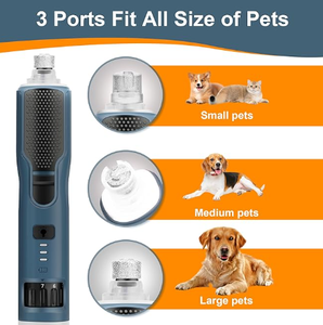 Lima Eléctrica Exclusiva para Uñas de Gatos y Perros, con 3 Interruptores y Puertos para Mascotas Pequeñas, Medianas y Grandes - Product Image 1