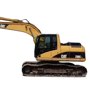 รถขุดไฮดรอลิกแบบตีนตะขาบมือสอง 18 ตัน รุ่น 318 ยี่ห้อ Caterpillar CAT318D - Product Image 1