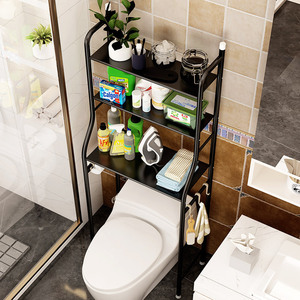 Étagère de rangement pour toilettes Lida 60x70cm, étagère de salle de bain rectangulaire autoportante, design durable, breveté MTJ-01 - Product Image 1