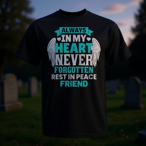 Camiseta conmemorativa de Friend In Heaven para miembros de la familia, descansa en paz - Product Image 3