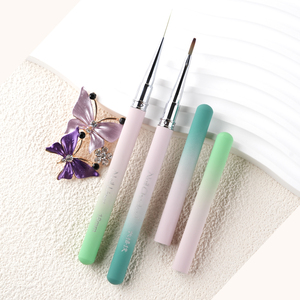 Nuevo Pincel <span class=keywords><strong>de</strong></span> <span class=keywords><strong>Uñas</strong></span> Profesional <span class=keywords><strong>de</strong></span> Madera con Cerdas <span class=keywords><strong>de</strong></span> Nailon para Limpieza, Pulido, Polvo, Arte Acrílico, Gel UV 3D, Diseño Personalizado al por Mayor - Product Image 3