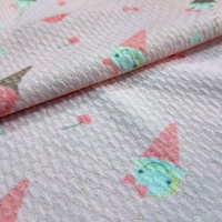 Liverpool Balle Cheveux Arc Tissu Polyester Jersey Impression Écologique Sans Quantité Minimale De Commande Personnalisé Vêtements De Bébé En Tricot 100% Polyester Shaoxing