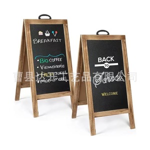 Support de tableau noir magnétique double face en bois, taille personnalisable, style moderne et simple, pour les magasins, usage commercial - Product Image 1