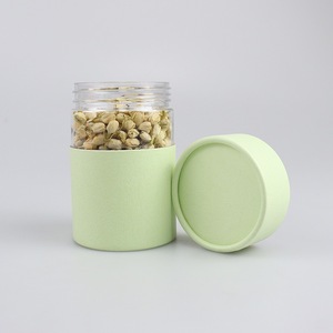 Envase de Papel Compuesto de Alta Calidad para Alimentos con Ventana Transparente, Envase Cilíndrico Redondo para Nueces, Té de Hierbas y Bocadillos - Product Image 2