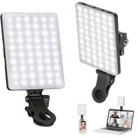 Lampe de poche LED rechargeable à température de couleur réglable 3000-7000K en alliage d'aluminium 5W, portable avec clip pour téléphone