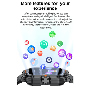 2025 Thông Minh Đồng Hồ 2 Trong 1 Thể Thao Tập Thể Dục Tracker Được Xây Dựng Trong Tai Nghe Tin Nhắn Cuộc Gọi Bt Thông Báo 2.01Inch Màn Hình HD Smartwatch Gt55 - Product Image 6