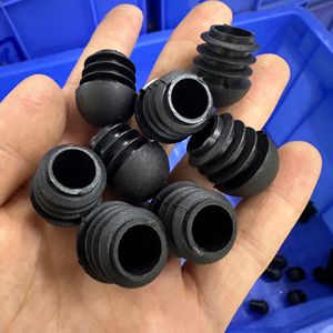 Protection pour pieds de meubles, embout rond noir antidérapant en plastique - Product Image 2