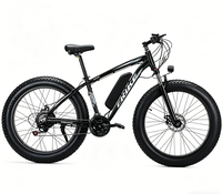 Vélo électrique tout-terrain pas cher 36V350W 26 pouces avec suspension intégrale et pédales, vélo de montagne électrique à gros pneus pour adultes