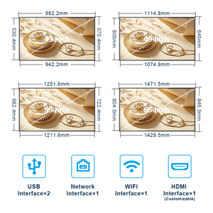 Monitor Singolo di Grandi Dimensioni 65/75 Pollici 500 Nits+ per Vetrine, Segnaletica Digitale per Condivisione <span class=keywords><strong>Video</strong></span>/<span class=keywords><strong>Immagini</strong></span>, Chiosco Digitale 4K FCC/CE - Product Image 6