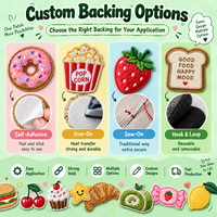Patchs brodés personnalisés pour vêtements, sacs, chapeaux – Motifs mignons de nourriture et desserts, thermocollants ou à coudre