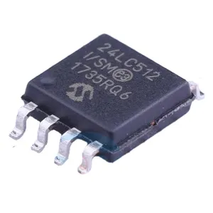 2021新24lc512-I/SM SOIJ-8 I2C EEPROM存储IC芯片512Kb 2.5V ~ 5.5V电子元件24lc512-I/SM