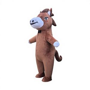 Nouvel An 2026, figurine gonflable en <span class=keywords><strong>mousse</strong></span> de <span class=keywords><strong>petit</strong></span> cheval mignon de dessin animé, simulation, publicité gonflable de Noël, Noël - Product Image 1
