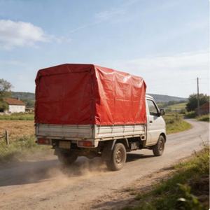 Bâche en PE imperméable 4x5m économique <span class=keywords><strong>pour</strong></span> couverture de camion et de <span class=keywords><strong>remorque</strong></span>, application multi-scénarios en extérieur - Product Image 6