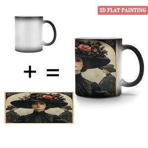 Frosted <b>Ceramic</b> <b>Mug</b> 11oz Heat Activated Color Changing Daily Office Cup - Product Image 4