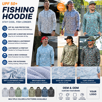 Hoodie de pêche personnalisé pour homme UPF 50+ imprimé camouflage, manches longues, séchage rapide, respirant, léger, protection solaire, fabricant OEM ODM