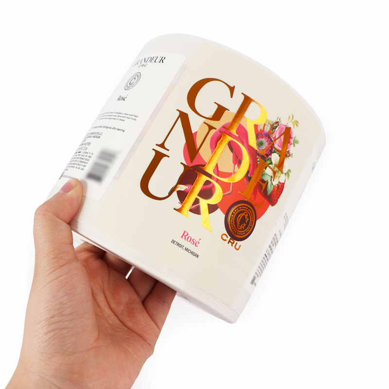 Custom Wine Label Adhesive Printing Waterproof