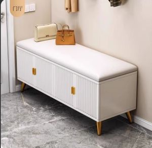 Meuble à chaussures mural avec rangement intégré à la porte d'entrée, banc multi-niveaux avec fonction de siège, armoire à chaussures - Product Image 2