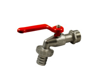 Messing-Gartenwasserhahn 1 Zoll mit Schlauchanschluss |   Langlebiger Außenwasserhahn |   THS Thermostyle ®