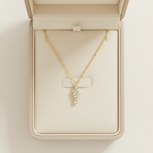 Latest Elegant Design Simple Exquisite Modern Handmade Jewelry 18K <b>Solid</b> Yellow <b>Gold</b> Real Natural Round Diamond <b>Pendant</b> Necklace - Product Image 6