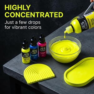 Colorante liquido fluorescente a base d'acqua ad alta concentrazione di TIMESRUI colorante Non sbiadito per Jesmonite artigianale e artigianale - Product Image 3