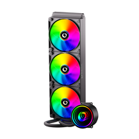 Refroidisseur de processeur liquide Zeromaster 360 mm RGB ARGB PWM Triple ventilateur AIO Refroidissement par eau pour PC de jeu