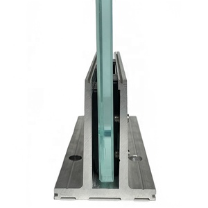 Nhôm hồ sơ cho cầu thang và ban công lan can kính thiết kế hiện đại anodized đen kết thúc chống gỉ dễ dàng cài đặt - Product Image 2