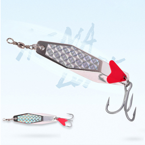 Leurre de pêche en métal, type cuillère, appât nageur, avec hameçon triple, pour eau salée et eau douce, leurre dur, spinner, pour Carpe, <span class=keywords><strong>Brochet</strong></span>, Cabillaud, Bar, <span class=keywords><strong>Brochet</strong></span>. - Product Image 4