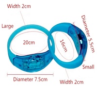 Bracelet en silicone LED clignotant Longstargift, bracelet lumineux activé par le son, logo personnalisé en couleur pour les concerts, les fêtes et les événements