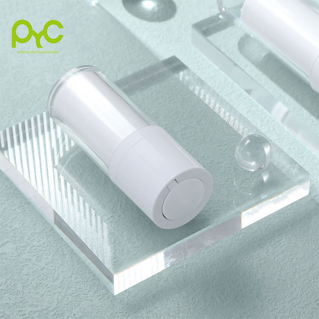 Hot Sale White Rotating Airless Bottle Refillable Cylinder Round Small Spray Bottle