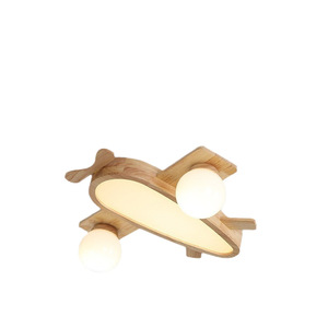 Lámpara Colgante de Cristal con Forma de Avión, E27 LED 2700K, Luz Blanca Cálida Suave para Habitación Infantil, Montaje en Techo, Pantalla que Protege la Vista, Control Táctil - Product Image 4