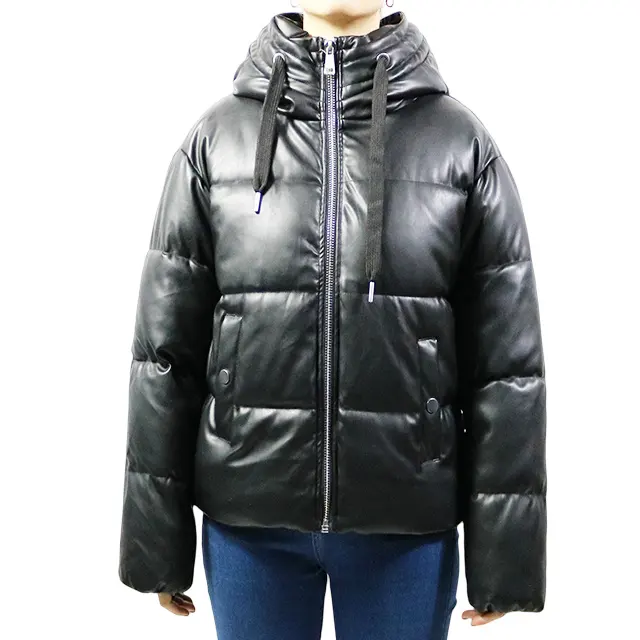 High Quality Plus Size Leather Coats Elegant Winter Loose Outerwear Thick Cotton Jackets