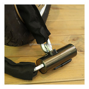 Cadre de sécurité robuste accessoires de vélo serrure à chaîne en acier trempé moto serrure à chaîne alarme de vélo serrure à chaîne - Product Image 6